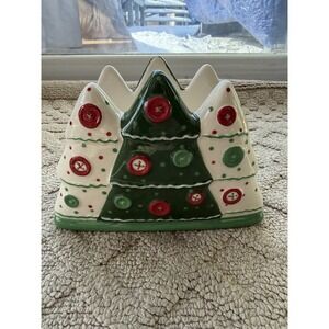 Christmas Tree Porcelain Napkin Holder